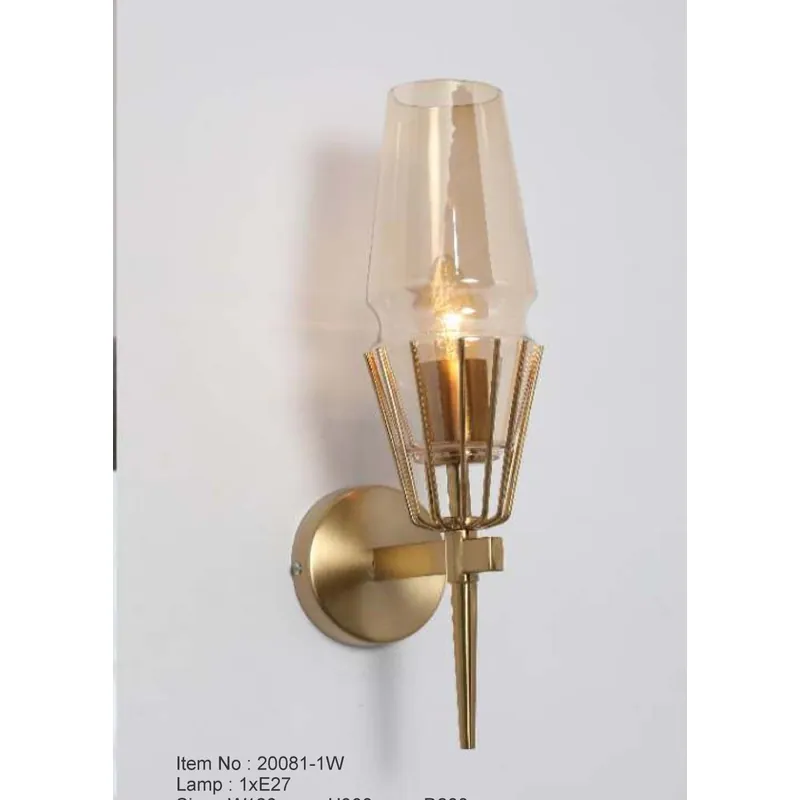 Golden Flare Wall Light