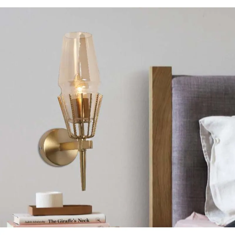 Golden Flare Wall Light