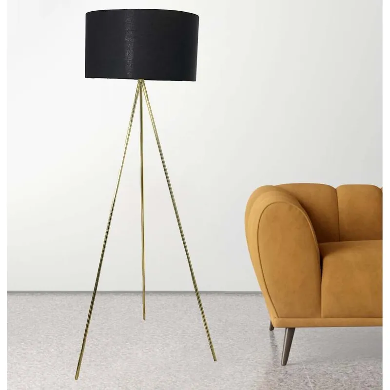 Golden Glitz Tripod Floor Lamp