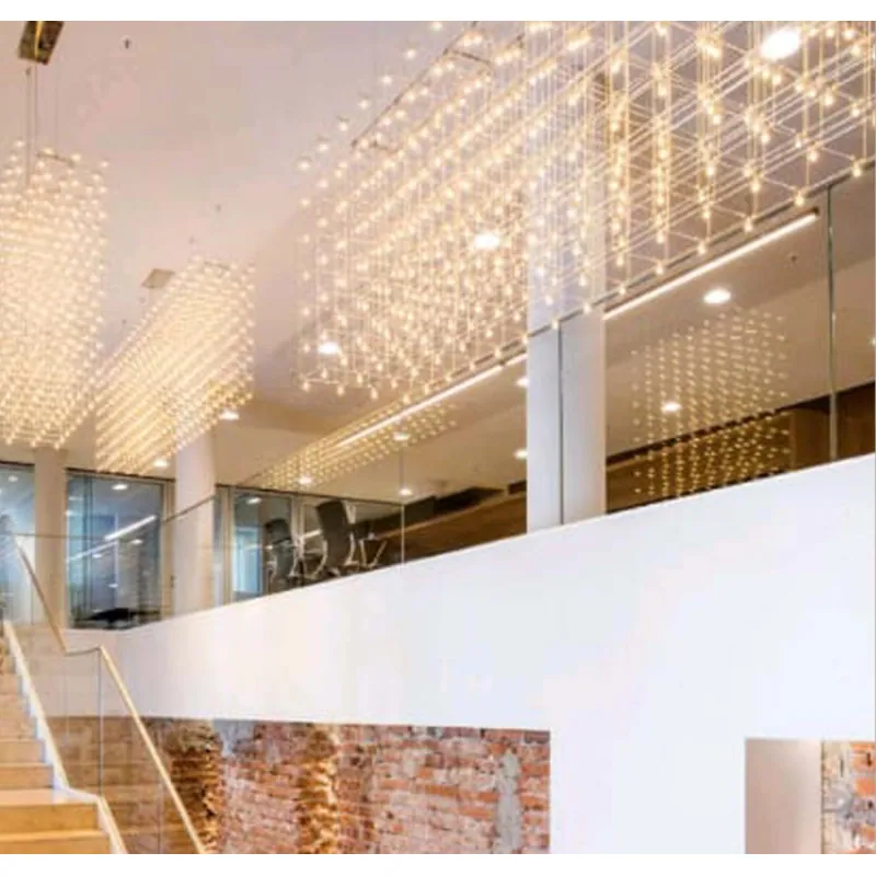 Golden Grid Luxury Chandelier