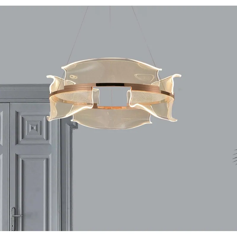 Golden Halo Modern Chandelier