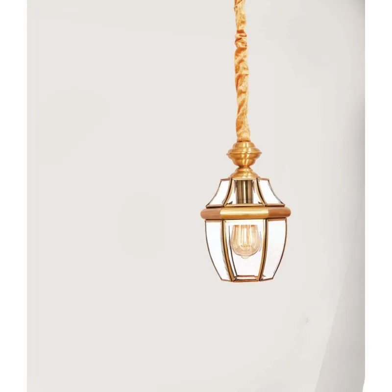 Golden Hearth Lantern Pendant Light