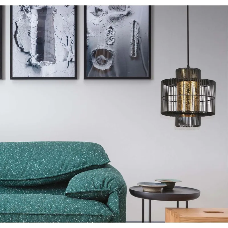 Golden Horizon Ribs Pendant Light