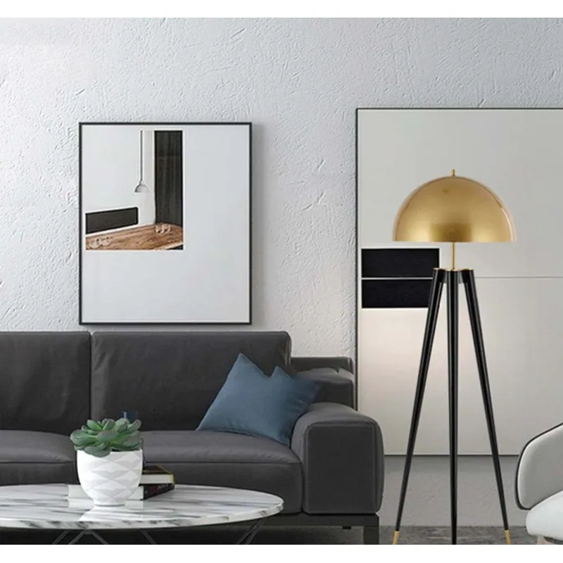 Golden Horizon Tripod Floor Lamp