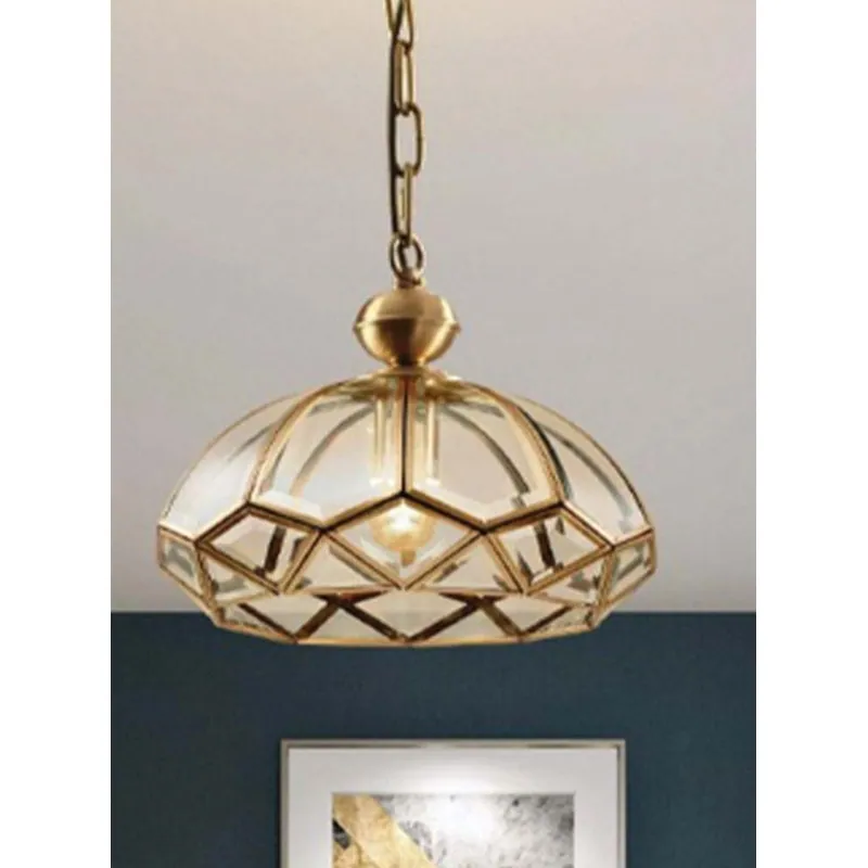 Golden Mosaic Bloom Pendant Light