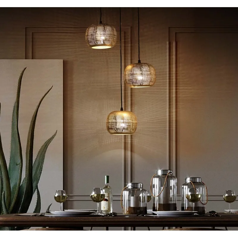 Golden Orb Constellation Cluster Pendant Light