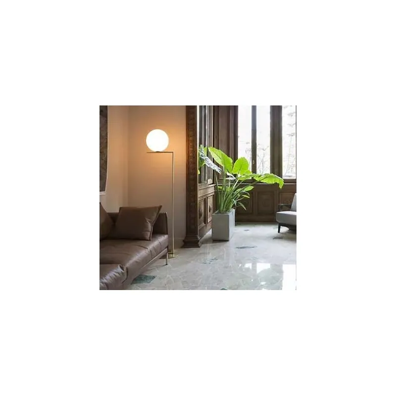 Golden Orb Modern Floor Lamp
