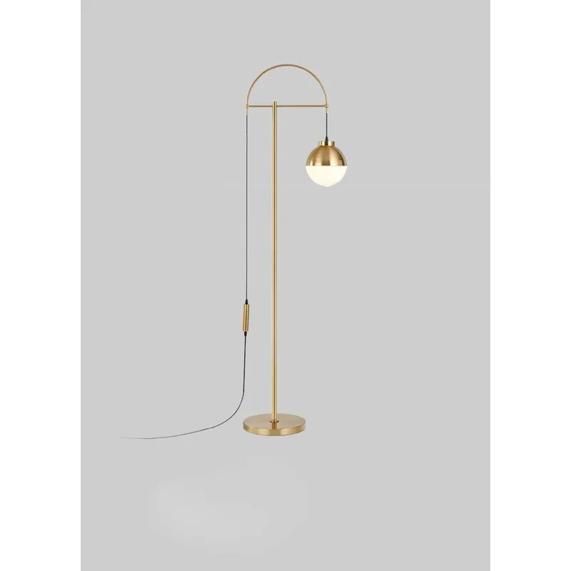 Golden Orb Modern Floor Lamp