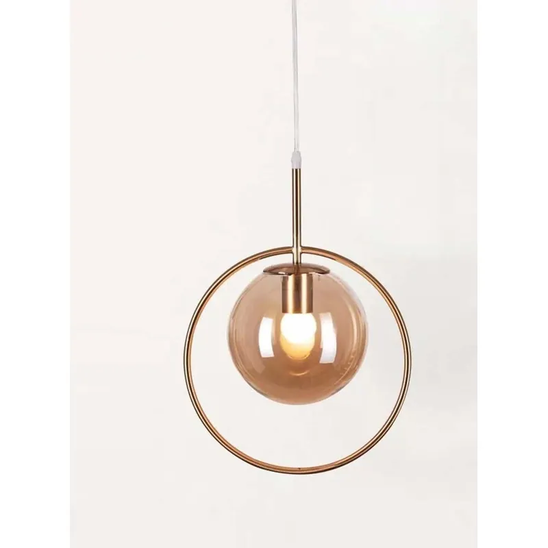Golden Orbit Radiance Pendant Light