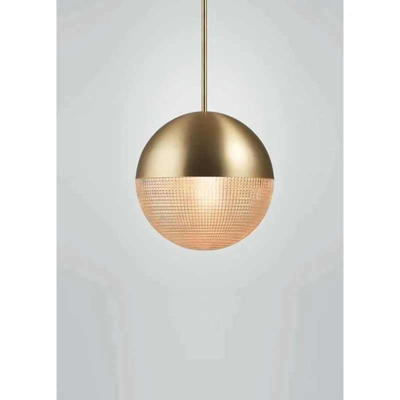 Golden Orbit Sphere Pendant Light