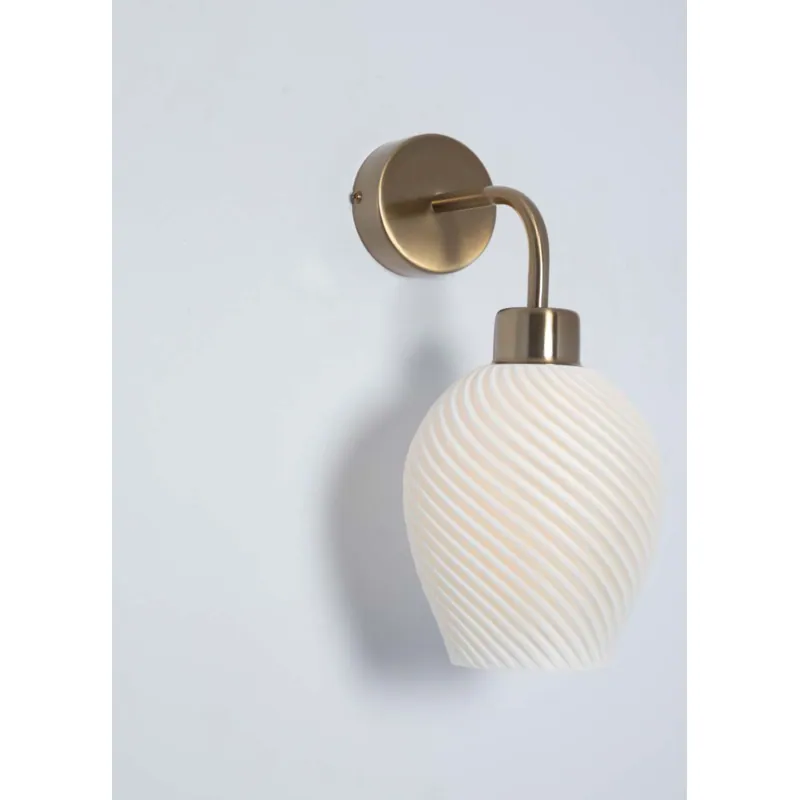 Golden Ripple Wall Light