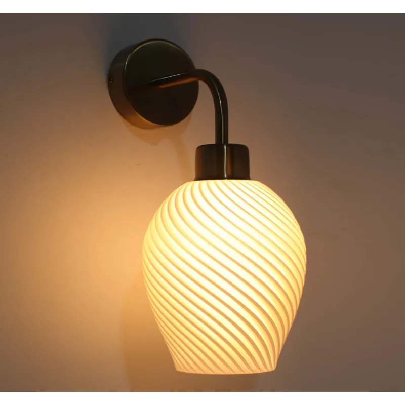 Golden Ripple Wall Light