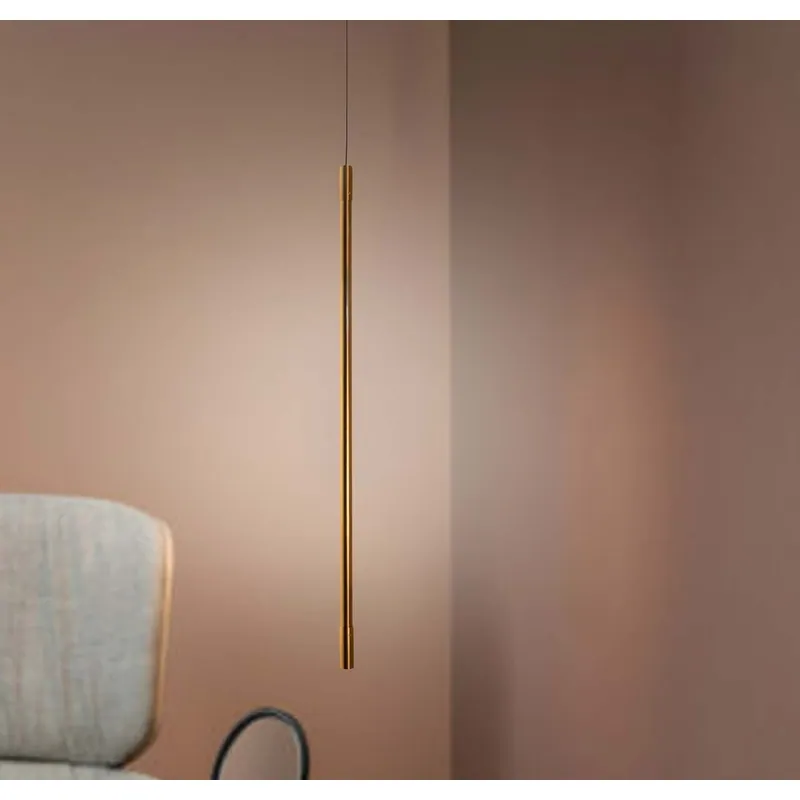 Golden Spire Lumen Linear Pendant Light