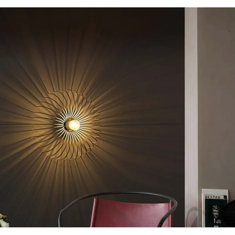 Golden Sunburst Wall Light