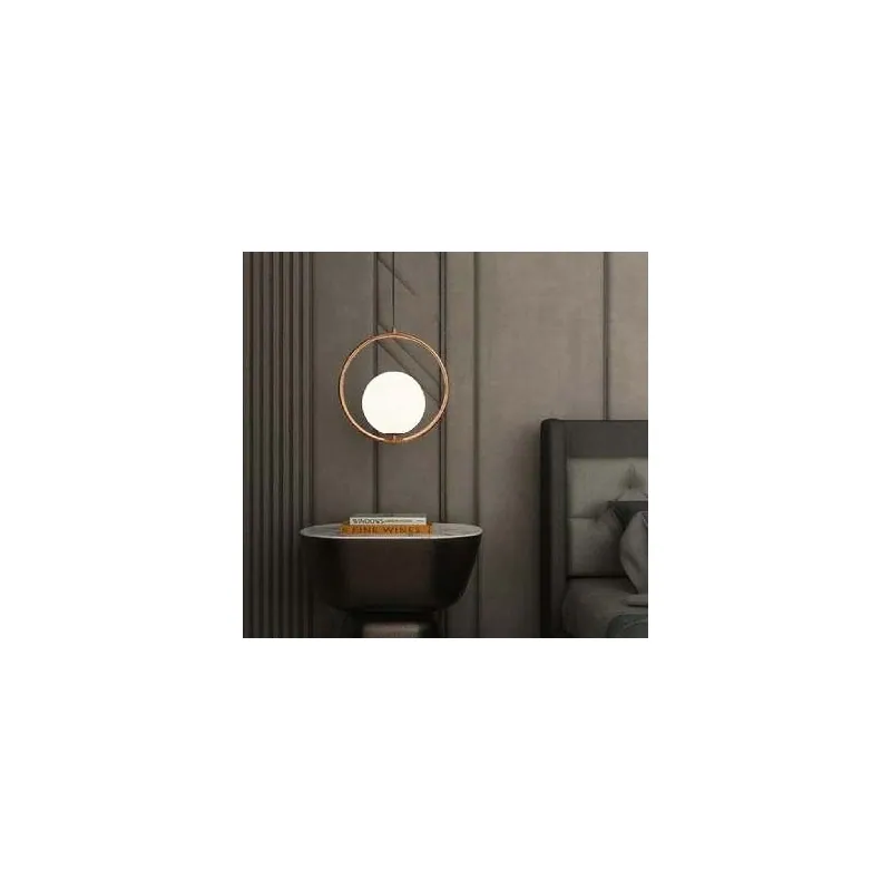 Golden Timber Halo Pendant Light