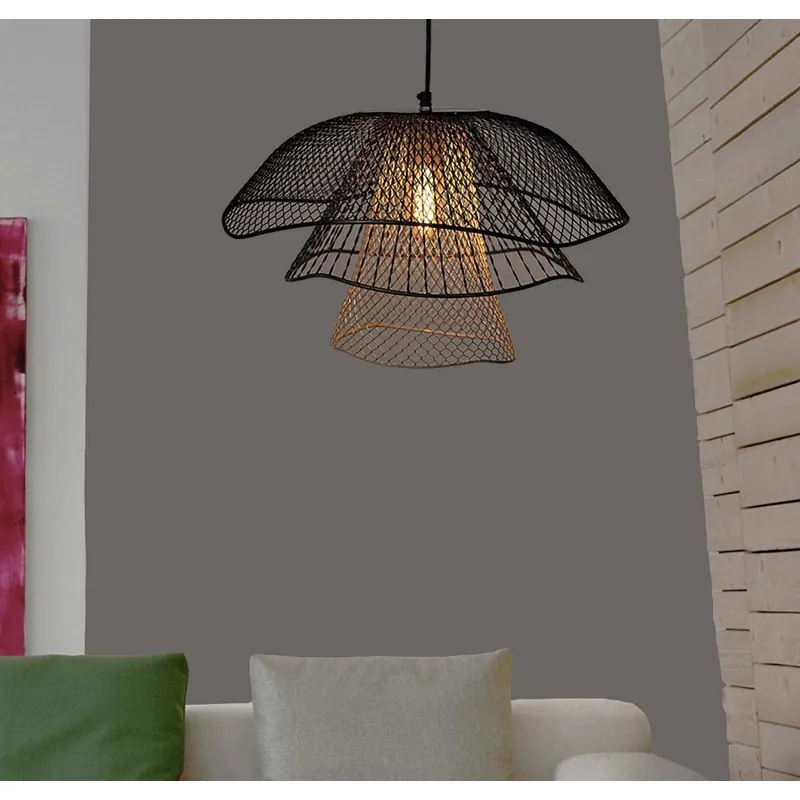 Golden Vortex Pendant Light