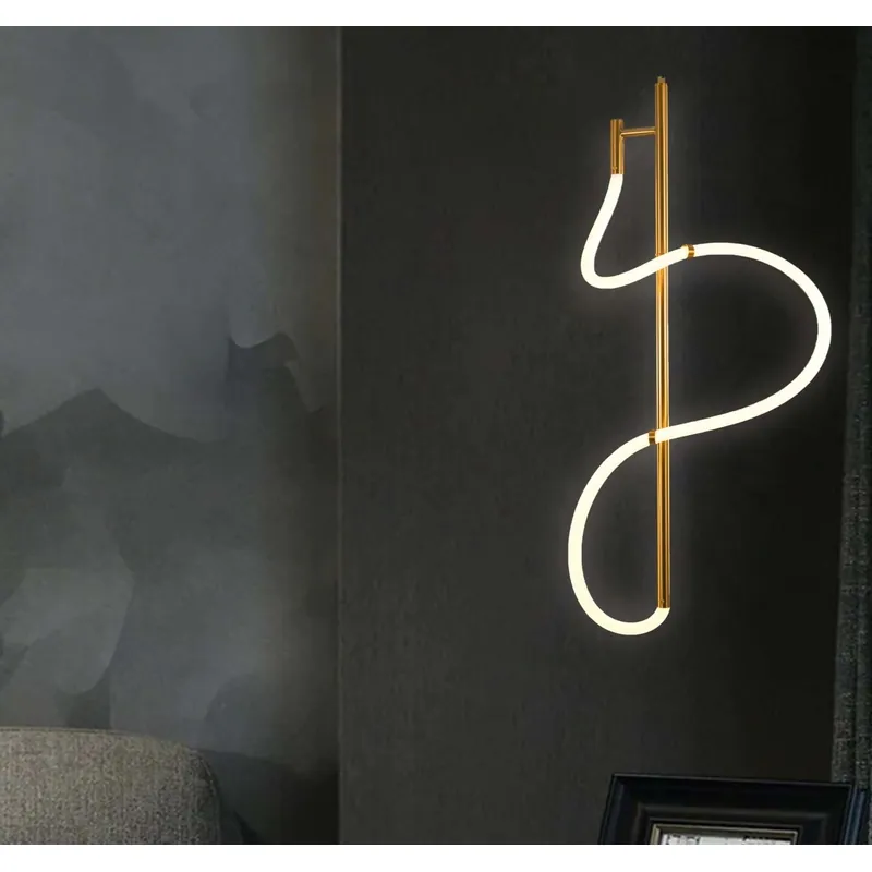 Golden Wave Pendant Light