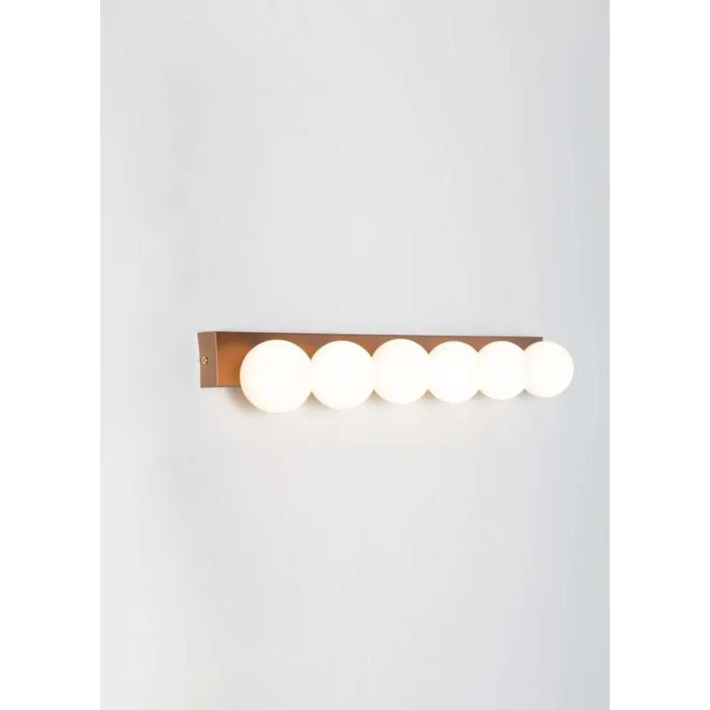 Luxe Glow Copper Mirror Light
