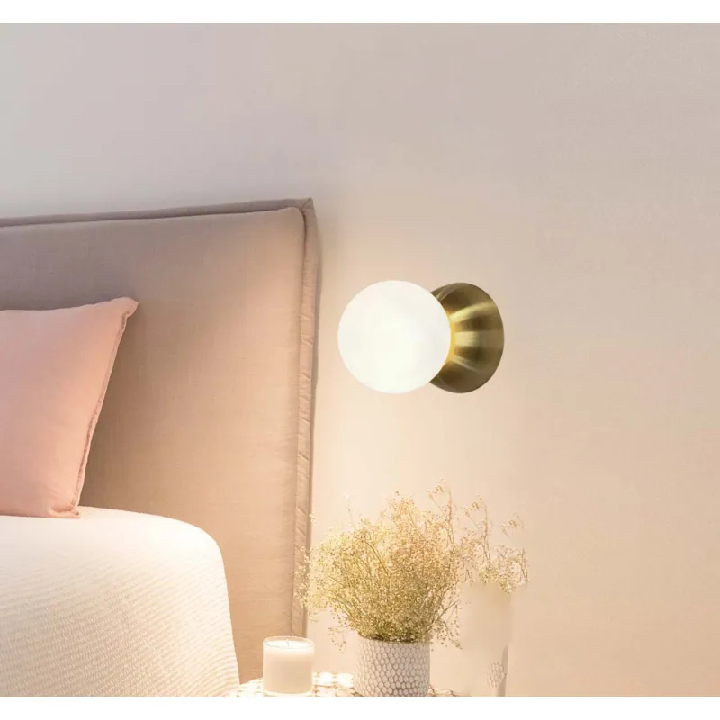 LuxeGlow Glass Wall Light