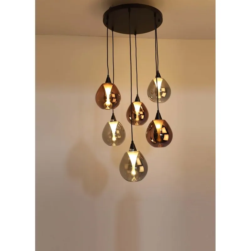 Midnight Bloom Cluster Chandelier