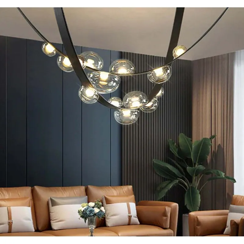 Midnight Galaxy Arc Chandelier