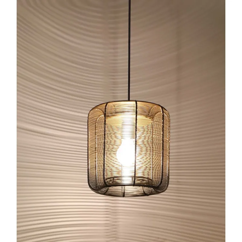 Midnight Weave Glow Pendant Light