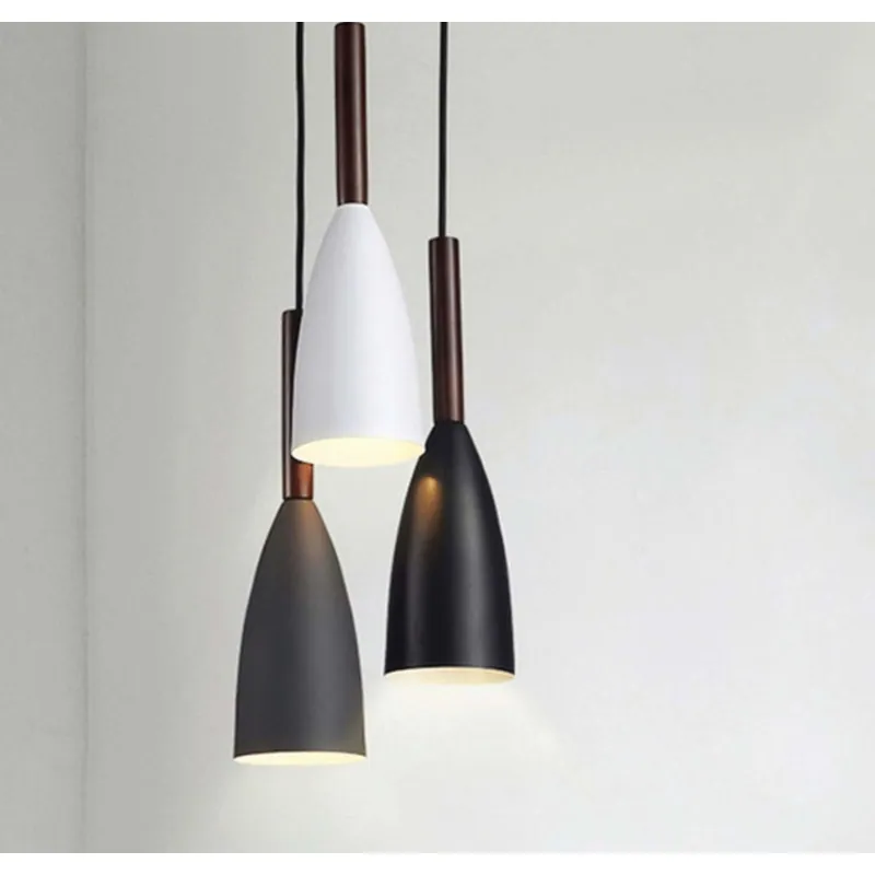 Monochrome Timber Trio Chandelier
