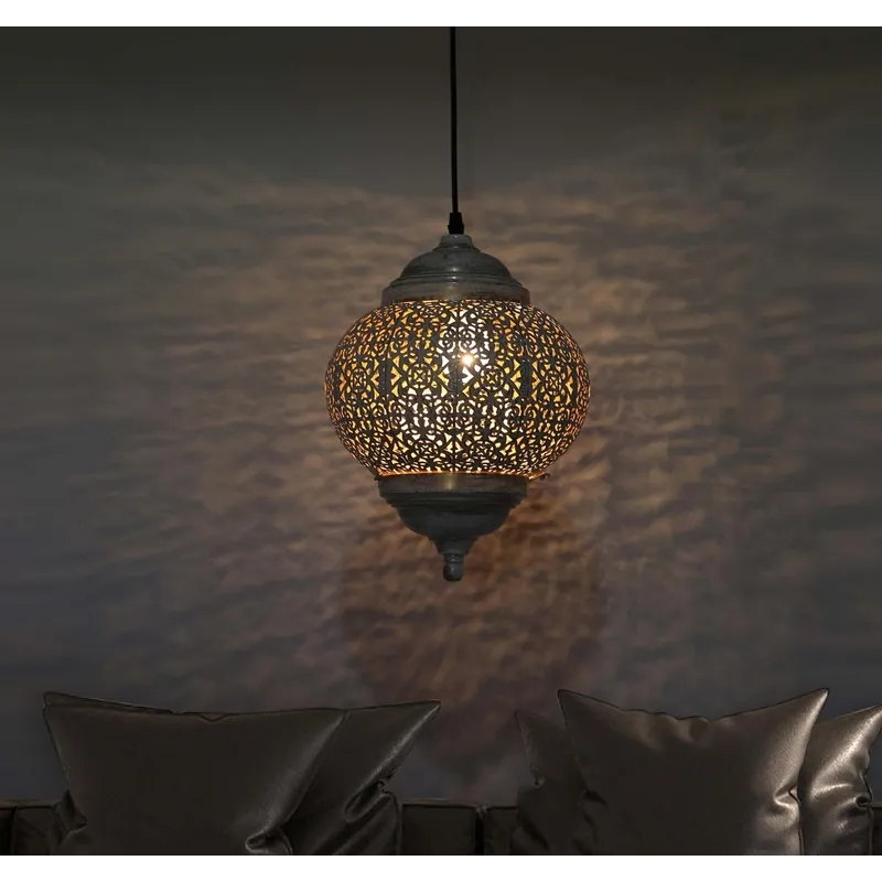 Moonlit Filigree Pendant Light