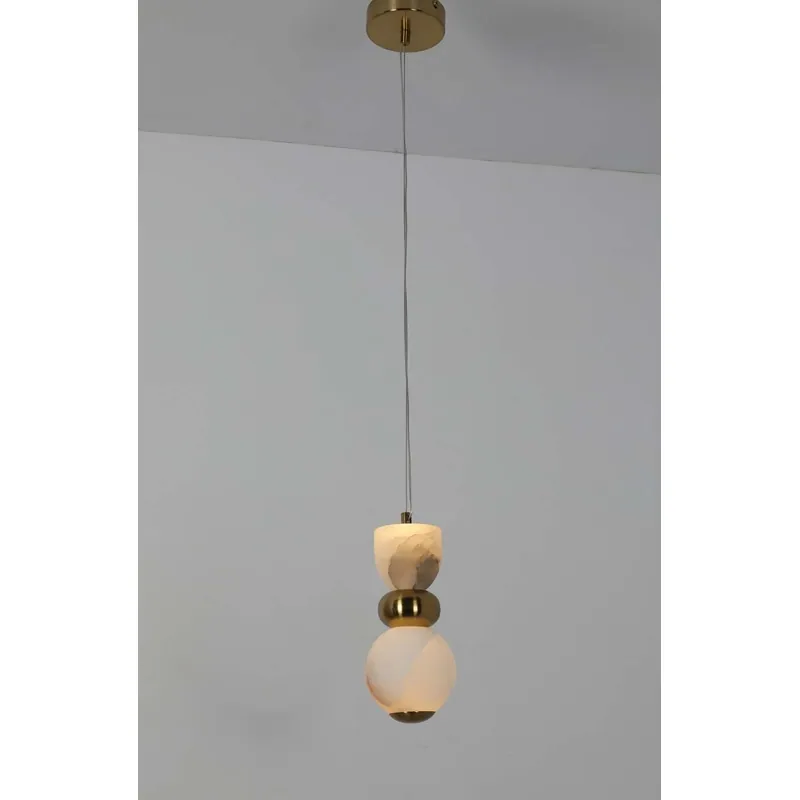 Onyx Bead Cascade Pendant Light