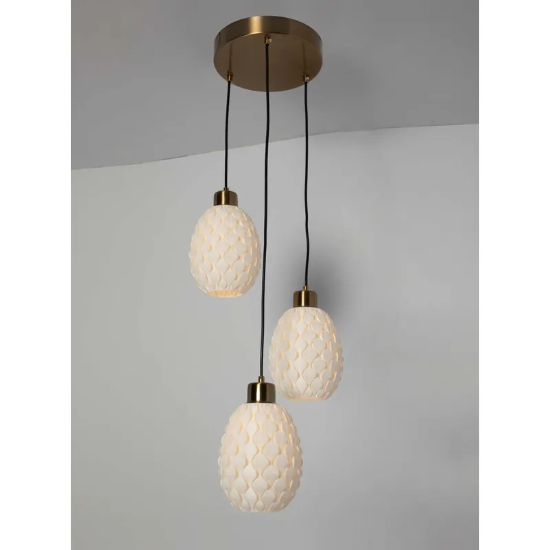 Pearl Cluster Glow Pendant Light