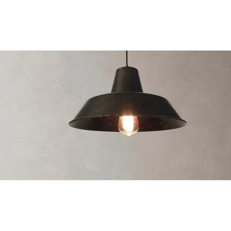 Rustic Noir Lantern Pendant Light