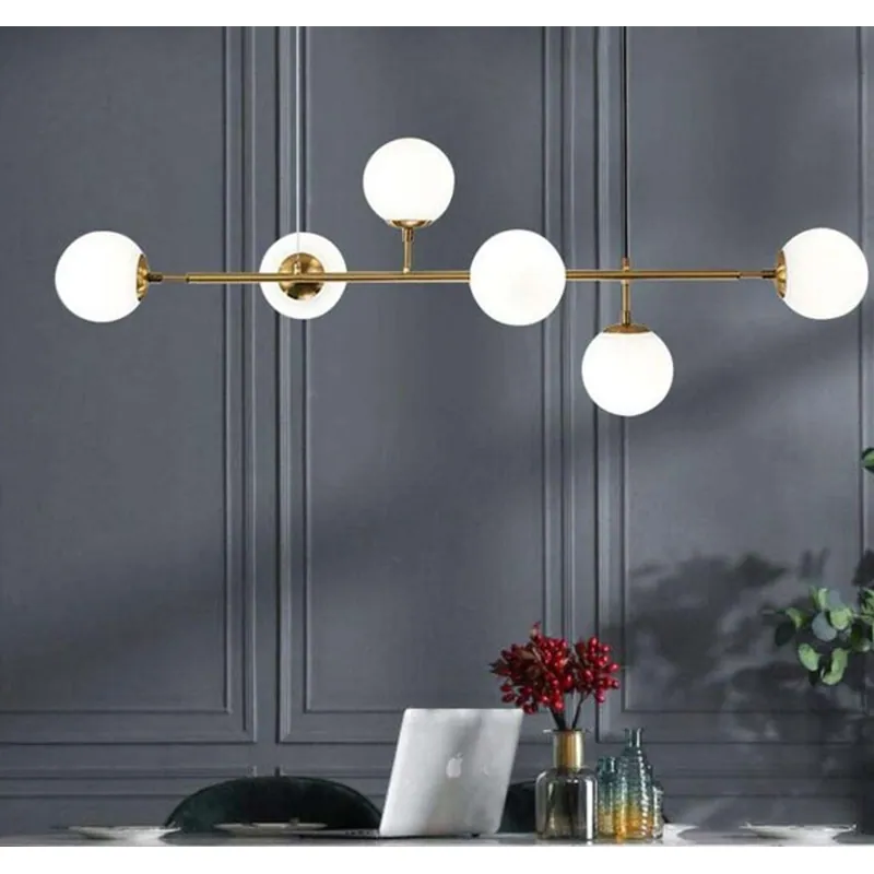The Aurora Glass Halo Chandelier