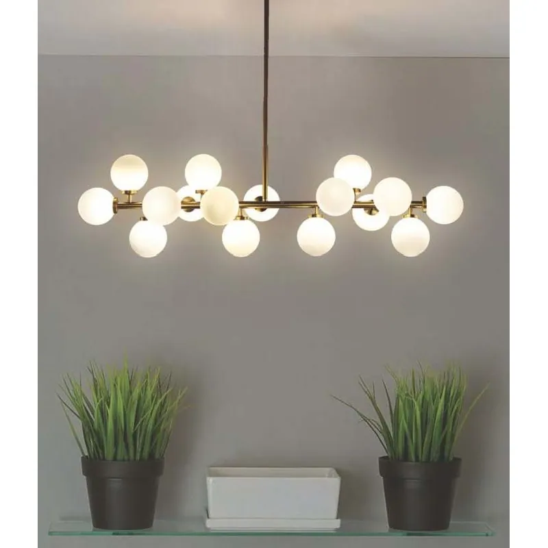 The Lunar Crystal Halo Chandelier