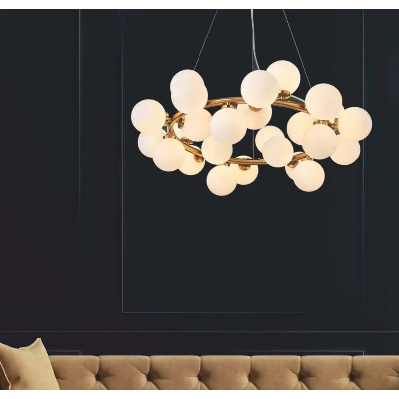 The Orb Crystal Ensemble Chandelier