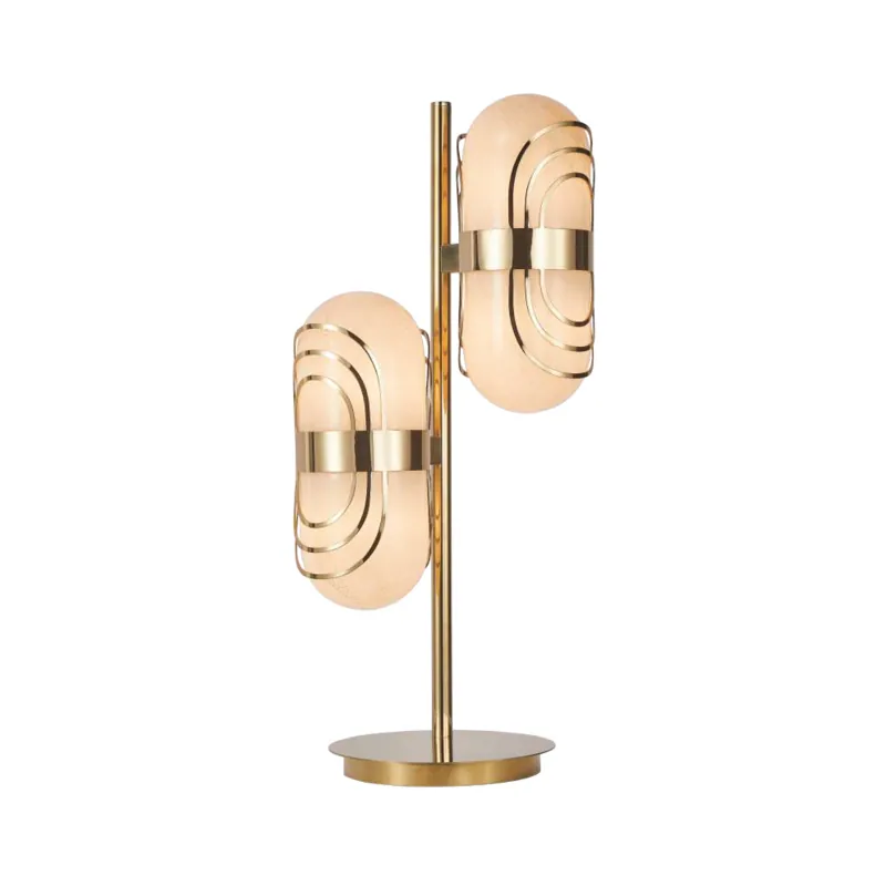 Alabaster Column Luxury Table Lamp