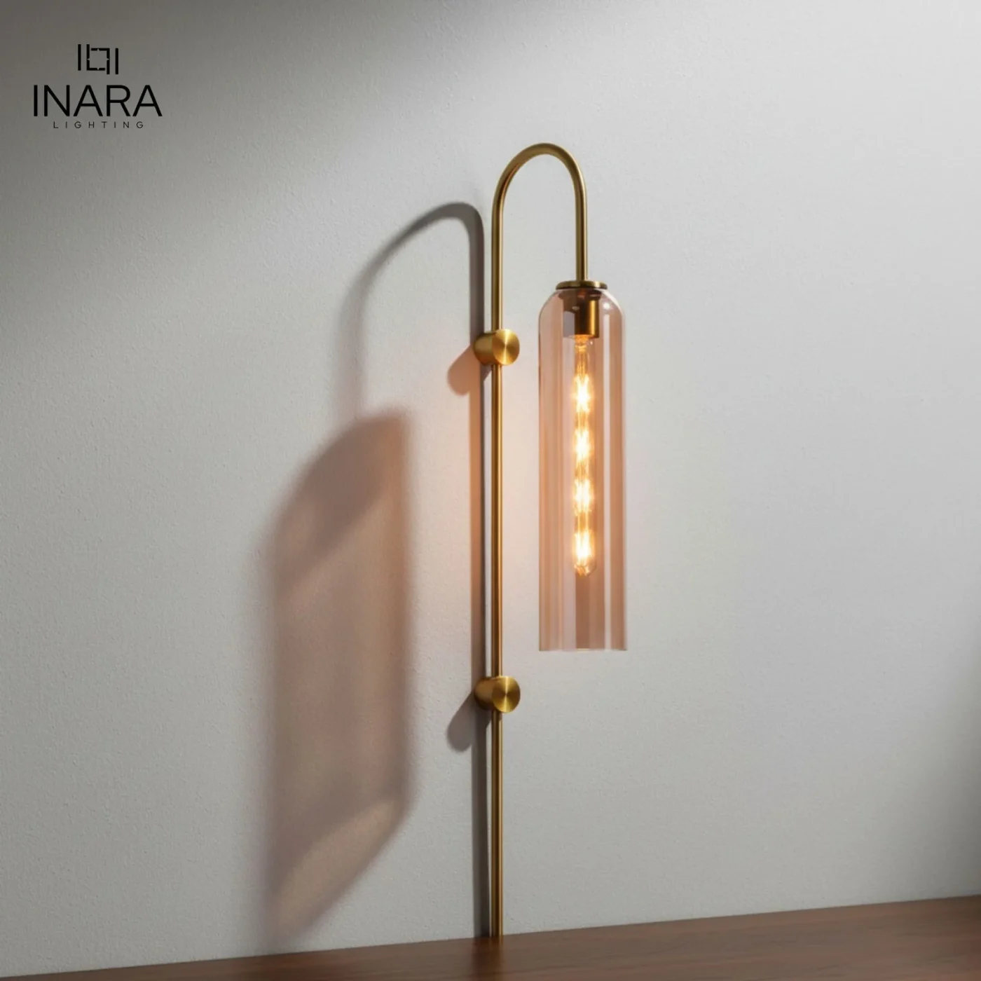 Amber Cascade Vertical Wall Sconce