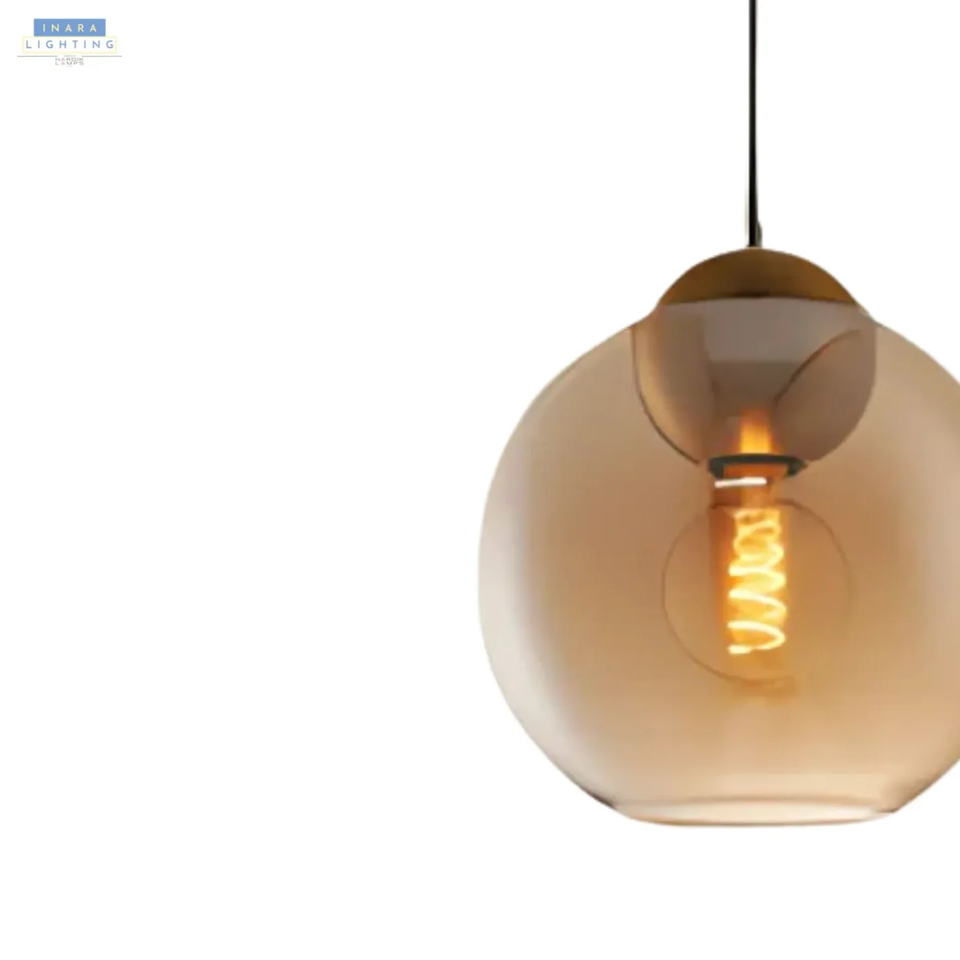 Amber Charm Orb Modern Pendant Light