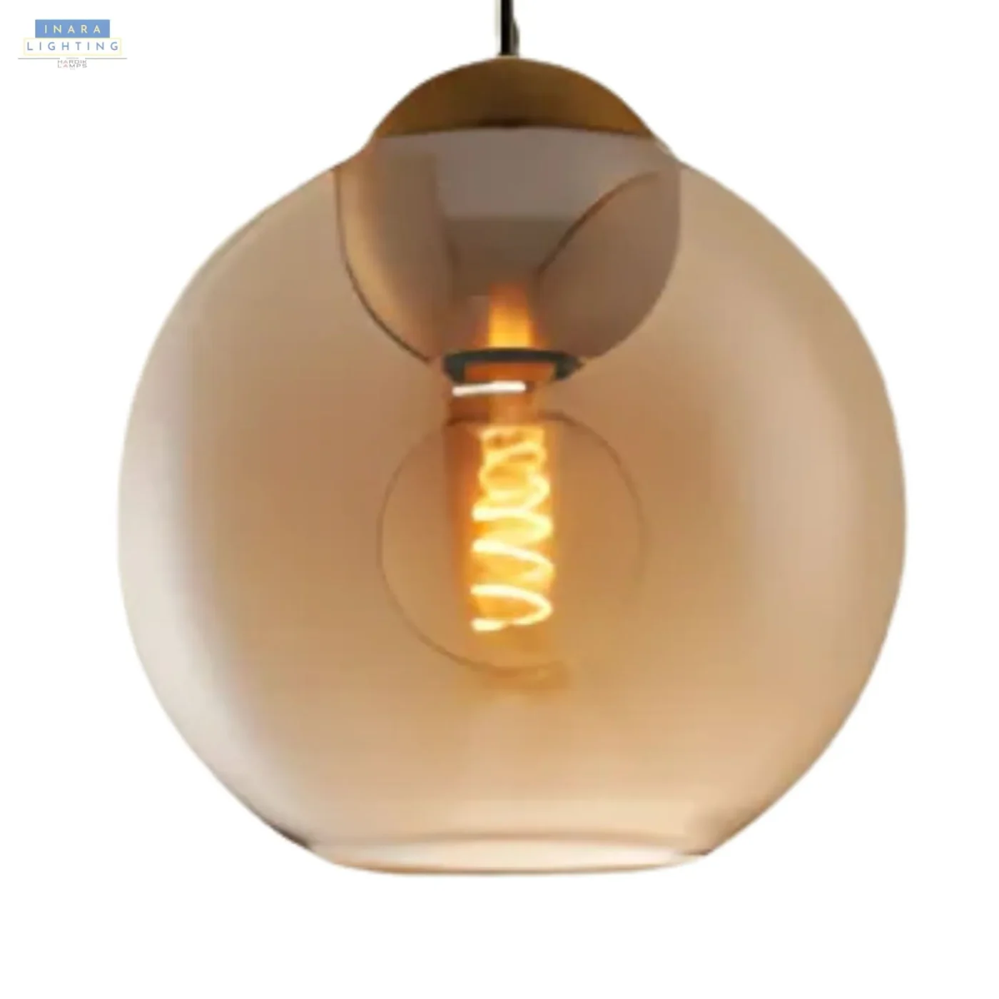 Amber Charm Orb Modern Pendant Light