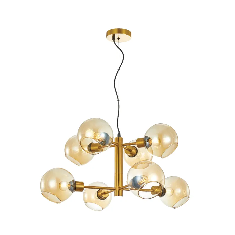 Amber Glow Chandelier