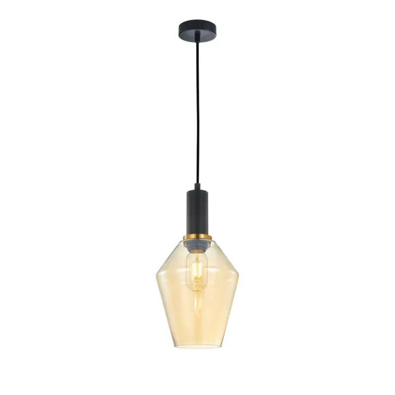 Amber Prism Pendant Light