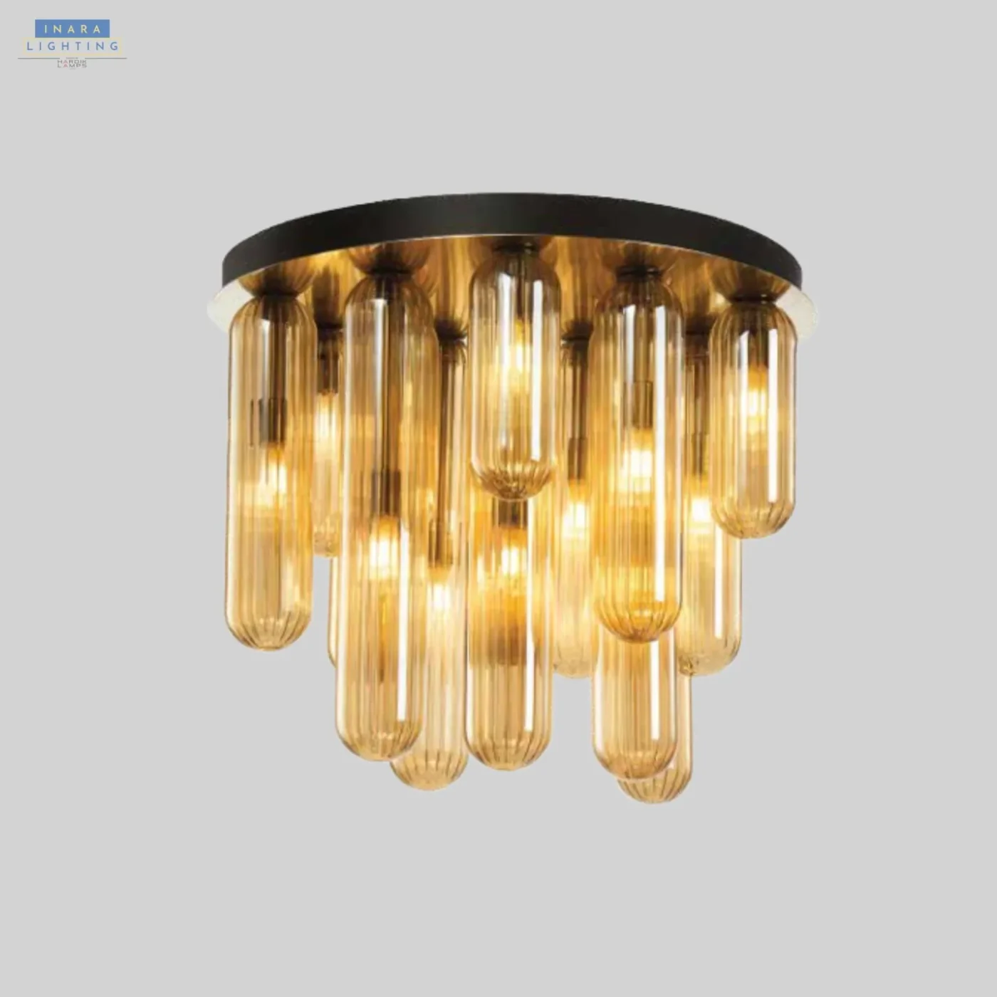 Amber Rain Ceiling Light