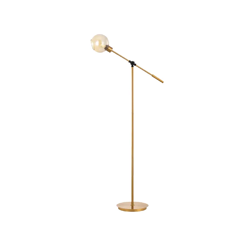 Amber Sentinel Modern Floor Lamp