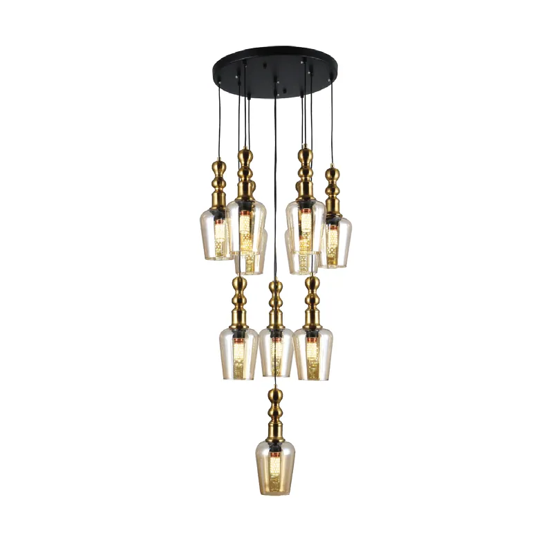 Amber Symphony Pendant Cluster