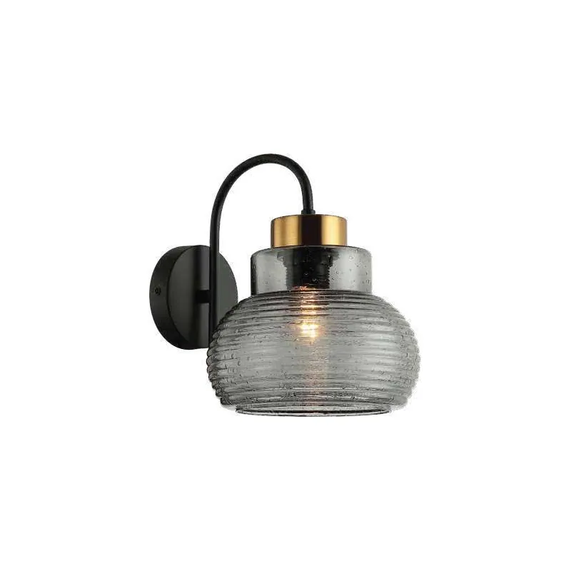 Deep Whisper Ribbed Wall Sconce