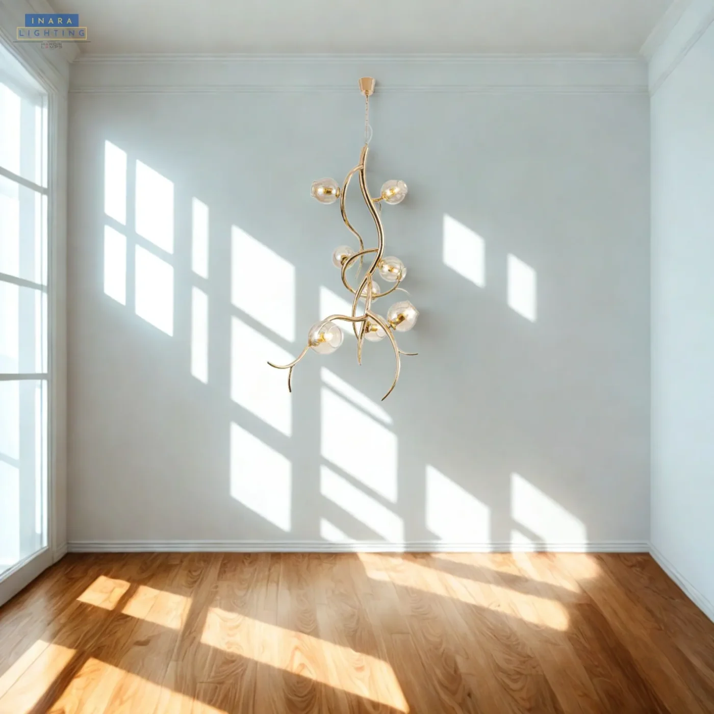 Gilded Tendril Chandelier
