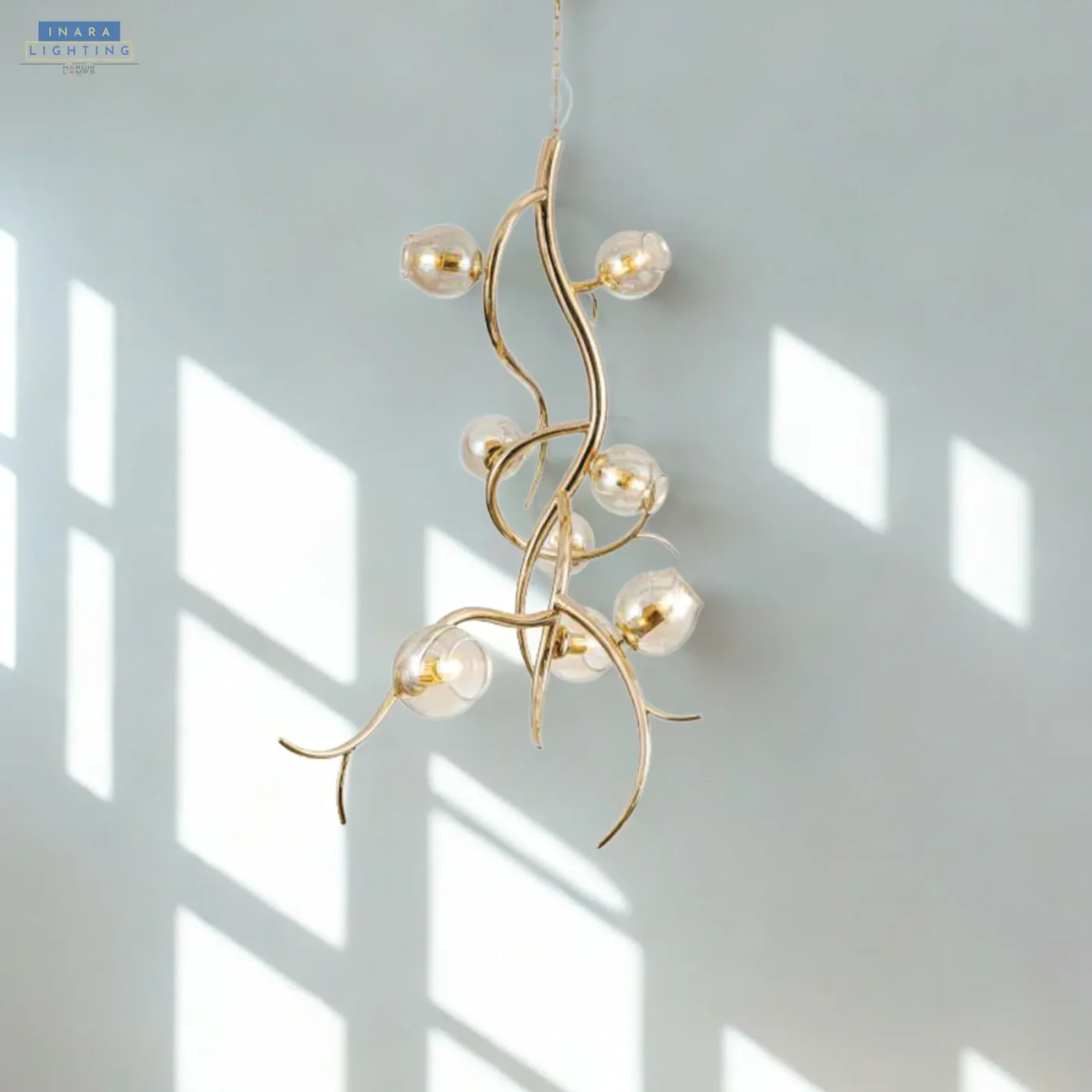 Gilded Tendril Chandelier