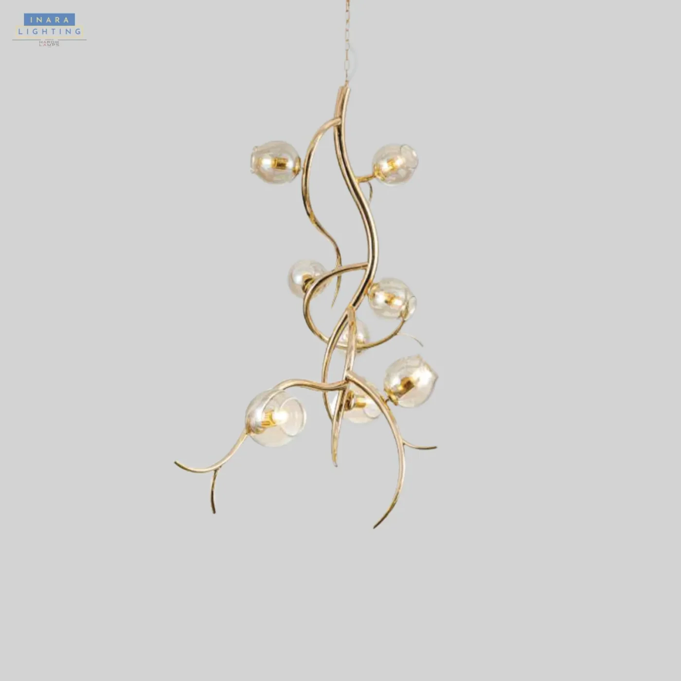 Gilded Tendril Chandelier