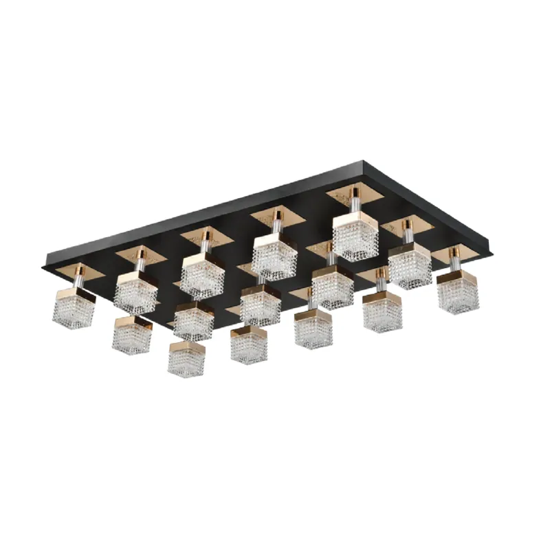 Golden Cityscape Ceiling Light