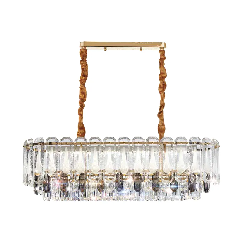 Golden Crystal River Chandelier