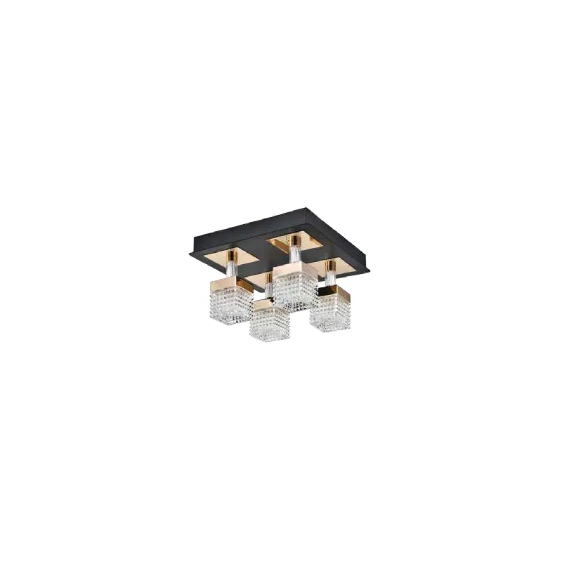 Golden Cubes Ceiling Light